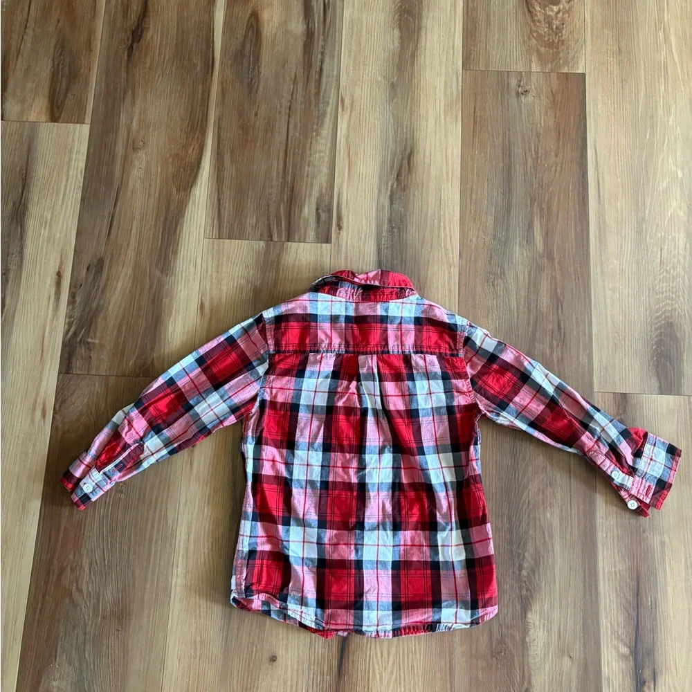 Gymboree‎ Boys' Size 4 Long Sleeve Button Down Shirts Lot of 2 Shirts Plaid